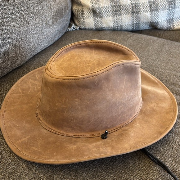 TETSON MEN'S TAUPE HAWK OUTDOOR WESTERN HAT Stetson Artesanias Argentinas - Picture 2 of 7